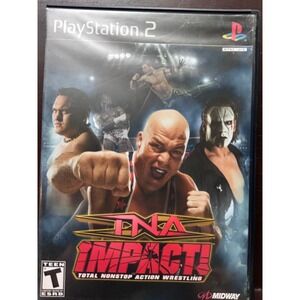 TNA iMPACT Total Nonstop Action Wrestling Sony PlayStation 2 PS2 CIB Midway